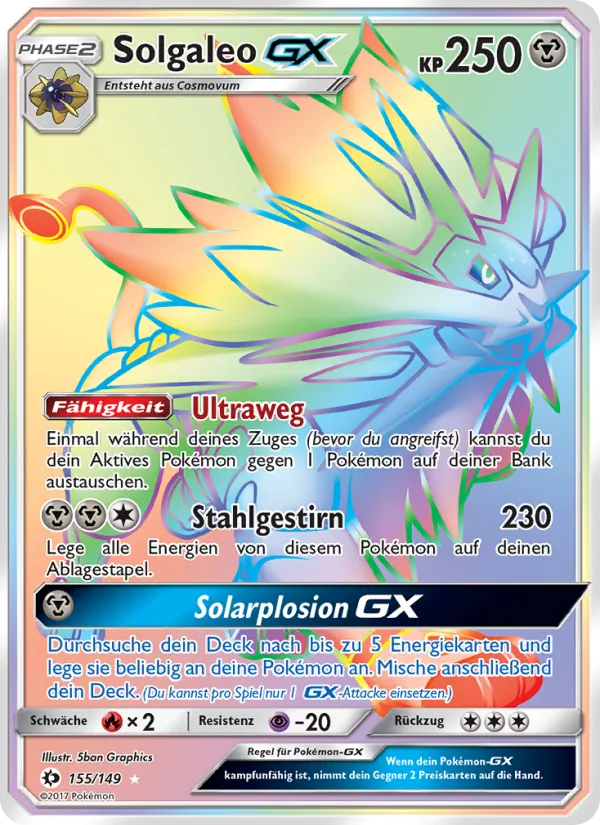 Solgaleo GX Sonne & Mond 155/149
