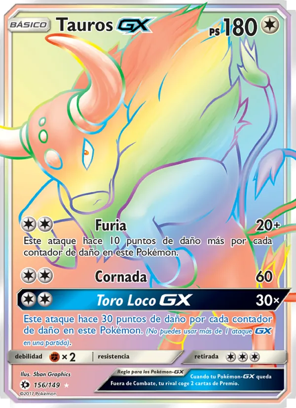 Tauros GX Sol y Luna 156/149