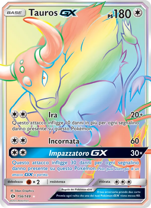 Tauros GX Sole e Luna 156/149