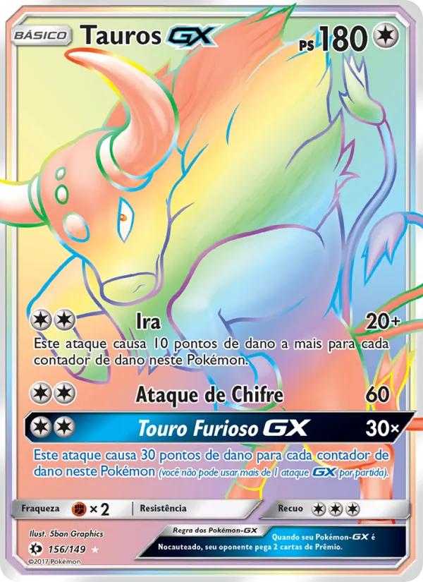 Tauros GX Sol e Lua 156/149