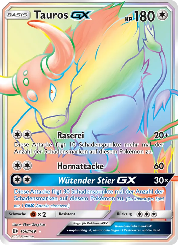 Tauros GX Sonne & Mond 156/149