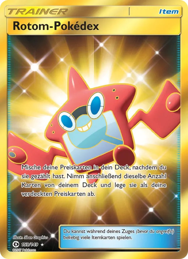 Rotom-Pokédex Sonne & Mond 159/149