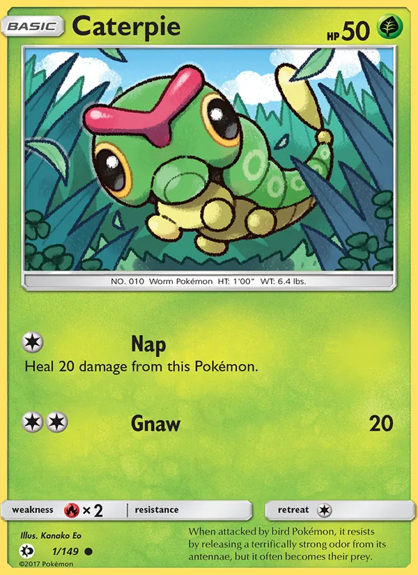 Caterpie Sun & Moon 1/149