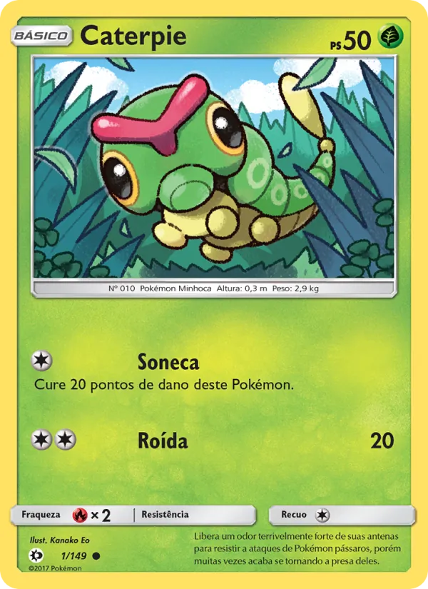 Caterpie Sol e Lua 1/149
