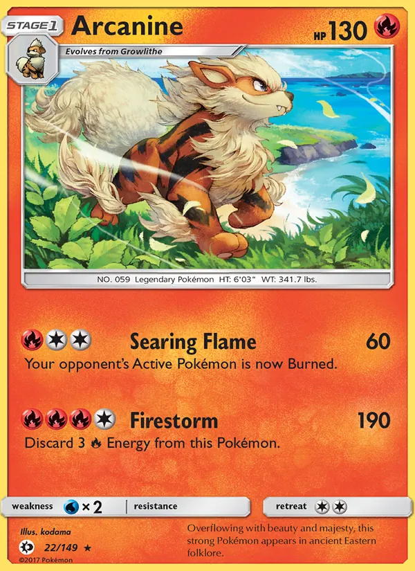Arcanine Sun & Moon 22/149