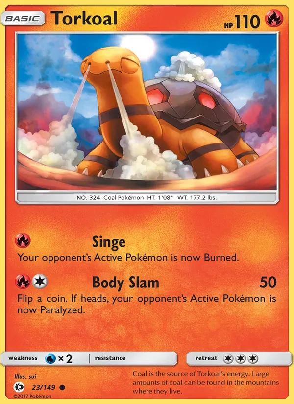 Torkoal Sun & Moon 23/149