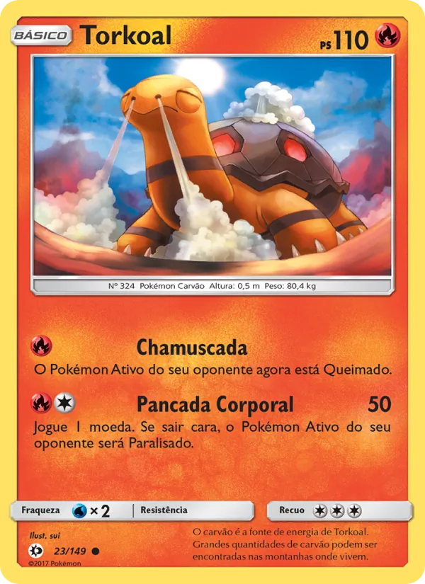 Torkoal Sol e Lua 23/149