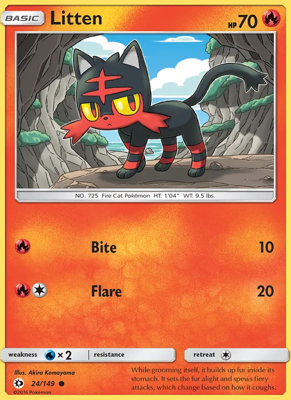 Litten Sun & Moon 24/149