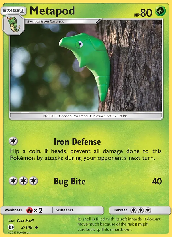 Metapod Sun & Moon 2/149