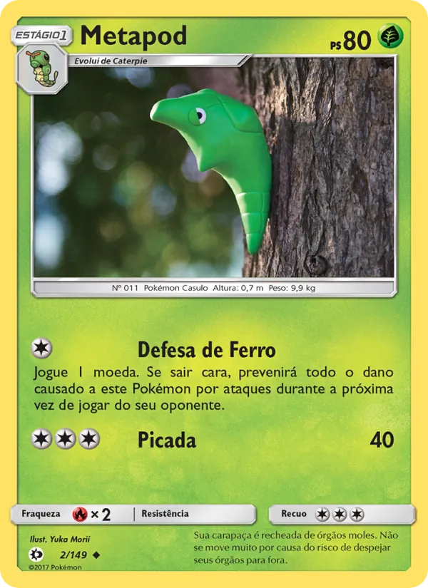 Metapod Sol e Lua 2/149