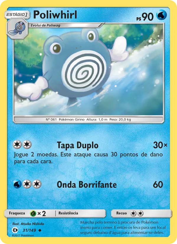 Poliwhirl Sol e Lua 31/149