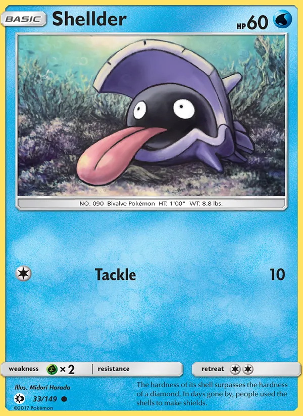 Shellder Sun & Moon 33/149