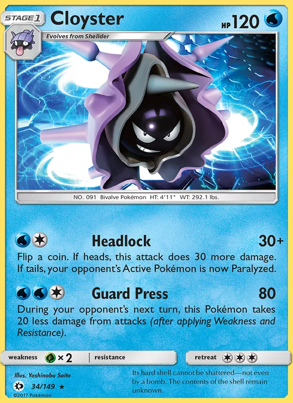 Cloyster Sun & Moon 34/149
