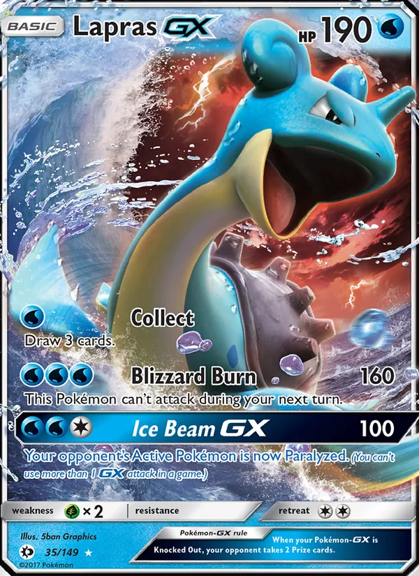 Lapras GX Sun & Moon 35/149