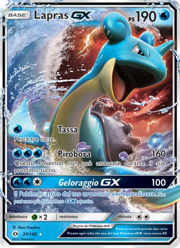Lapras GX Sole e Luna 35/149