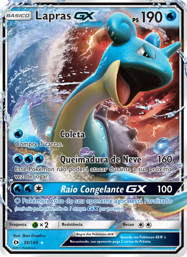 Lapras GX Sol e Lua 35/149