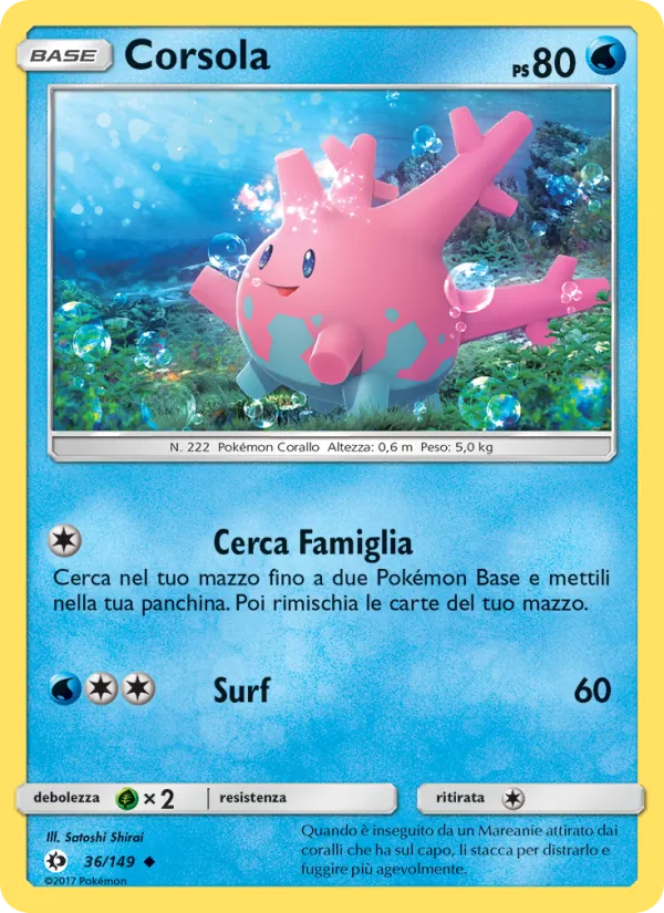 Corsola Sole e Luna 36/149