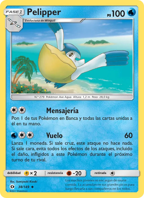 Pelipper Sol y Luna 38/149