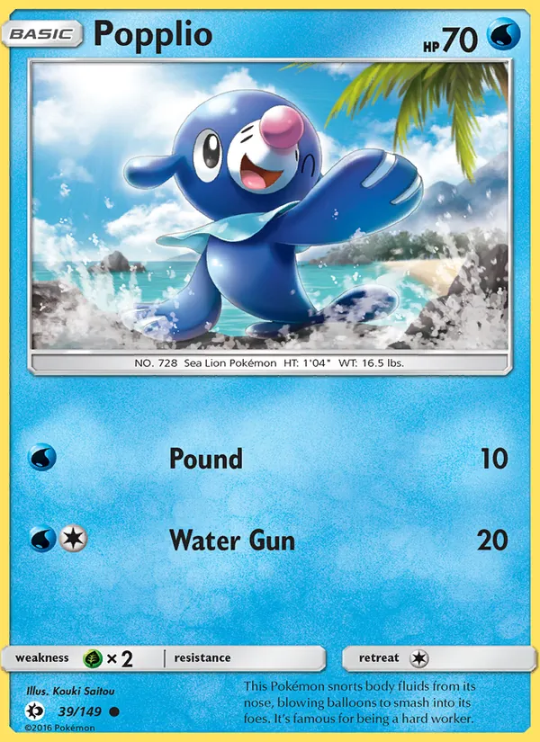 Popplio Sun & Moon 39/149