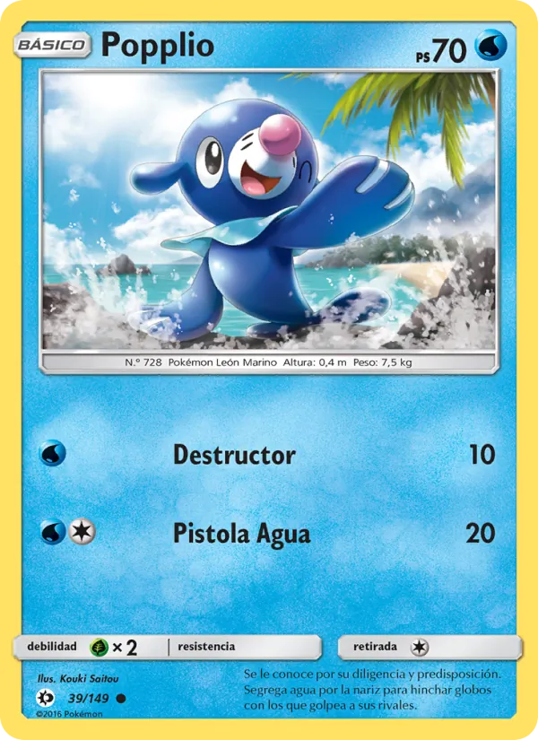 Popplio Sol y Luna 39/149