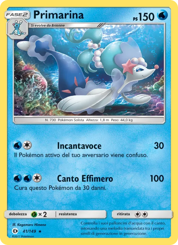 Primarina Sole e Luna 41/149