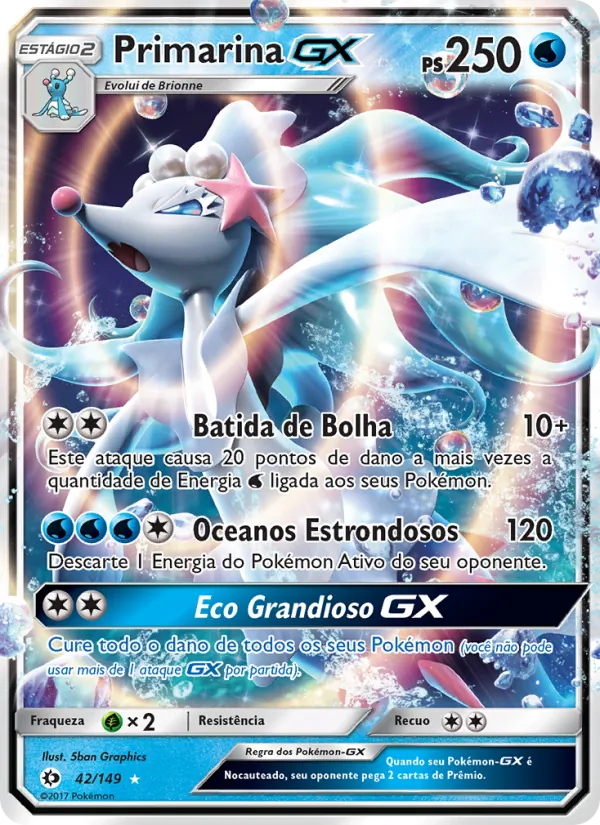 Primarina GX Sol e Lua 42/149