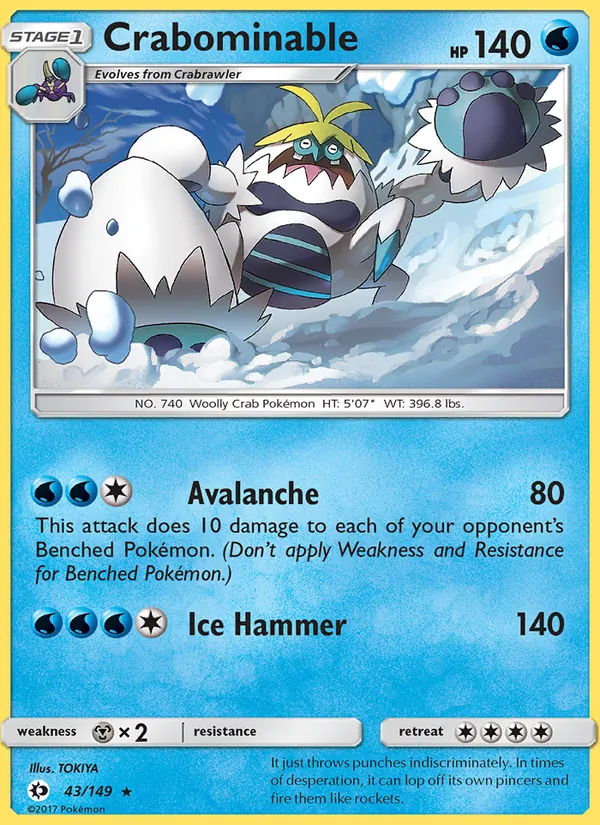 Crabominable Sun & Moon 43/149