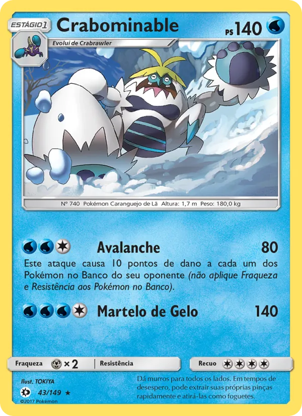 Crabominable Sol e Lua 43/149