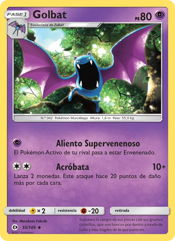 Golbat Sol y Luna 55/149
