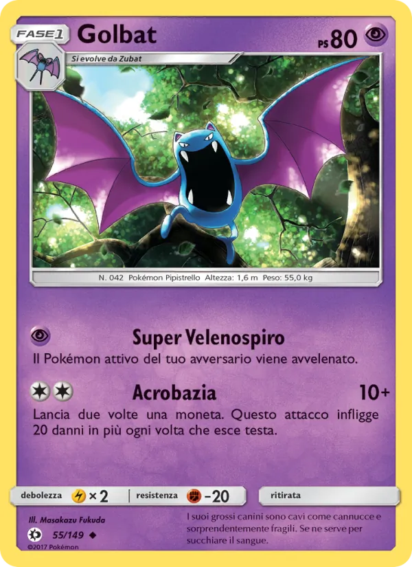 Golbat Sole e Luna 55/149