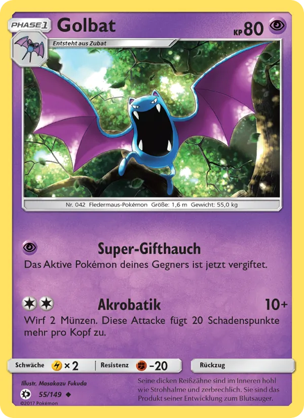 Golbat Sonne & Mond 55/149