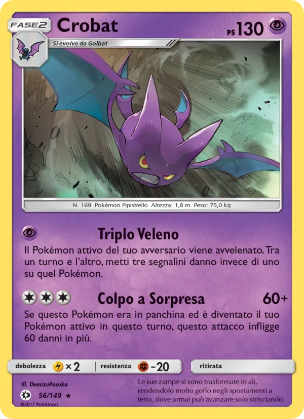 Crobat Sole e Luna 56/149