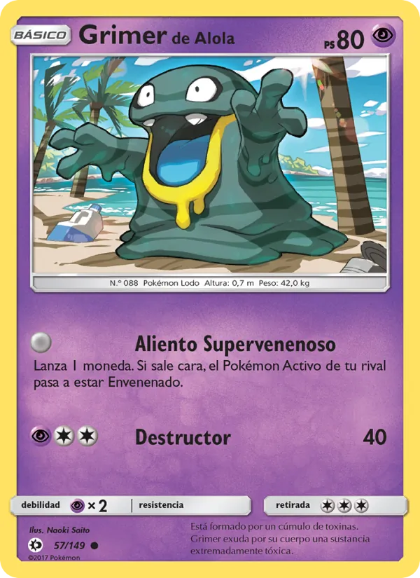 Grimer de Alola Sol y Luna 57/149