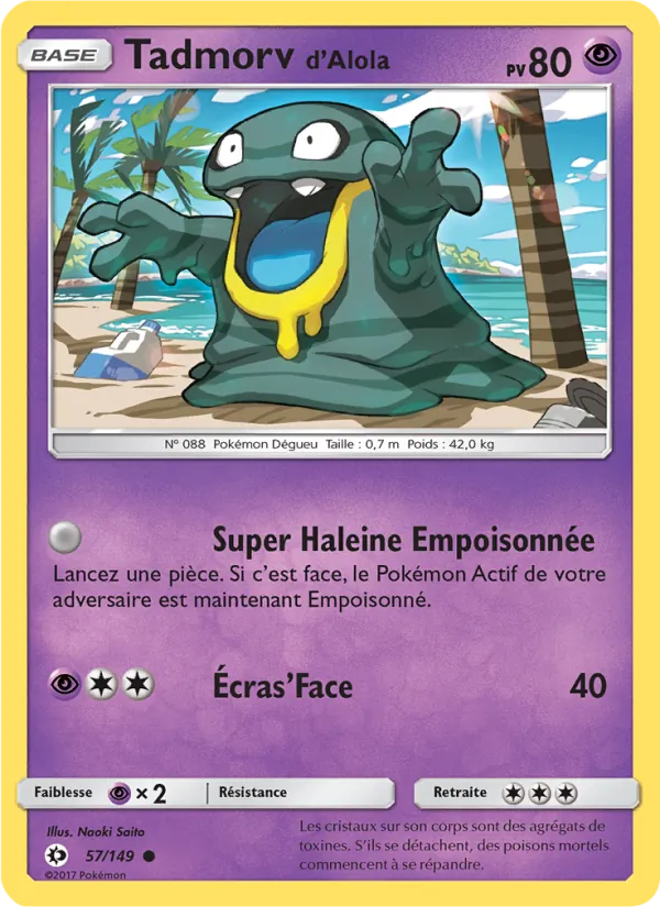 Tadmorv d’Alola Soleil et Lune 57/149