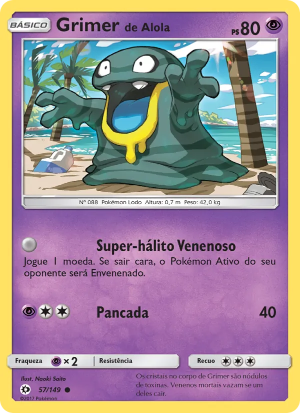 Grimer de Alola Sol e Lua 57/149
