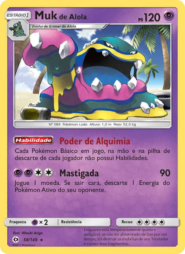 Muk de Alola Sol e Lua 58/149