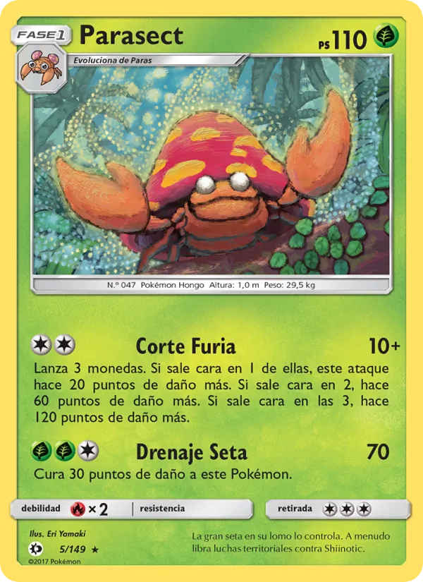 Parasect Sol y Luna 5/149