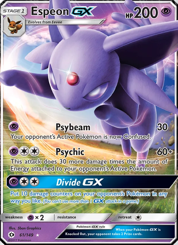 Espeon GX Sun & Moon 61/149