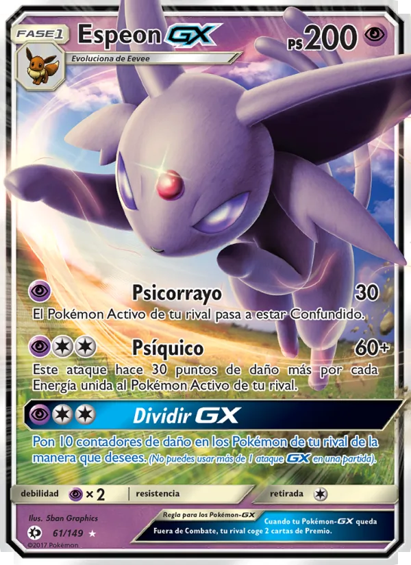 Espeon GX Sol y Luna 61/149