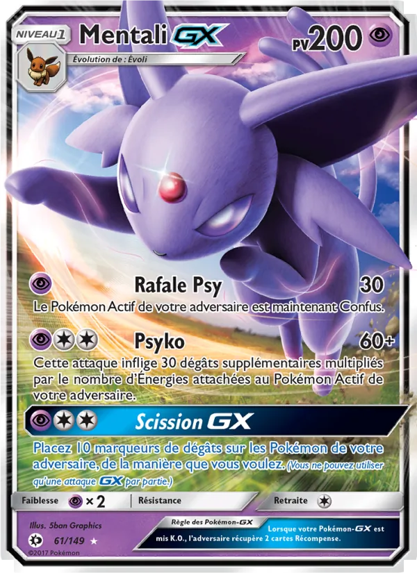 Mentali GX Soleil et Lune 61/149