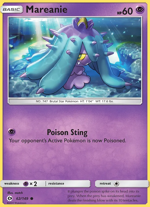 Mareanie Sun & Moon 62/149