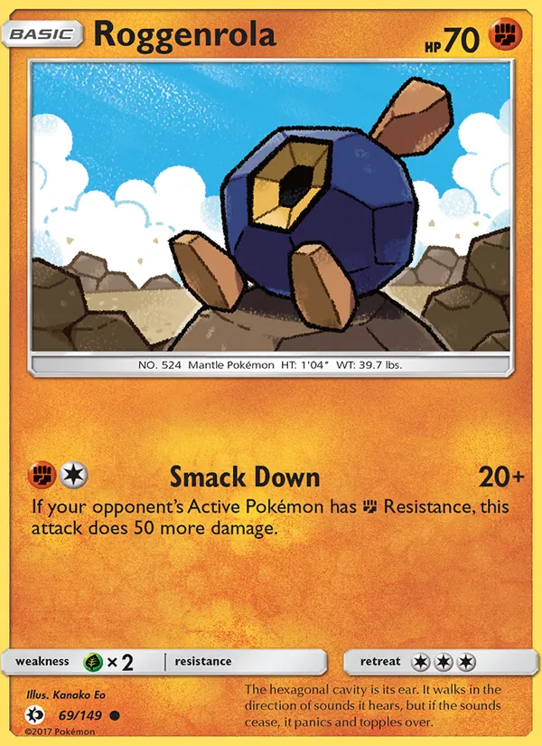 Roggenrola Sun & Moon 69/149