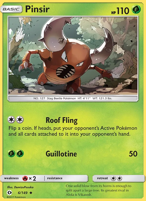 Pinsir Sun & Moon 6/149