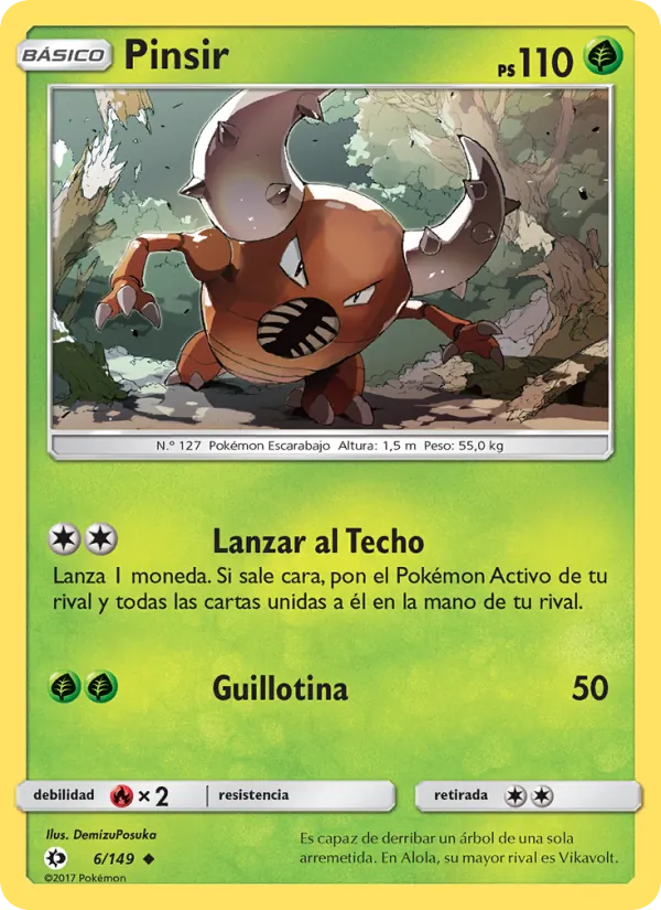 Pinsir Sol y Luna 6/149