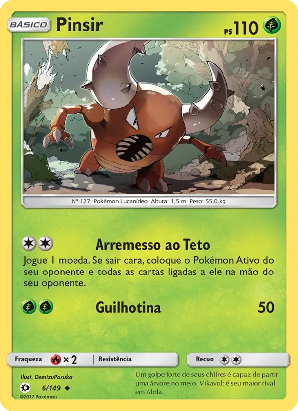 Pinsir Sol e Lua 6/149