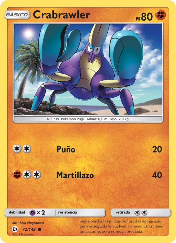 Crabrawler Sol y Luna 72/149