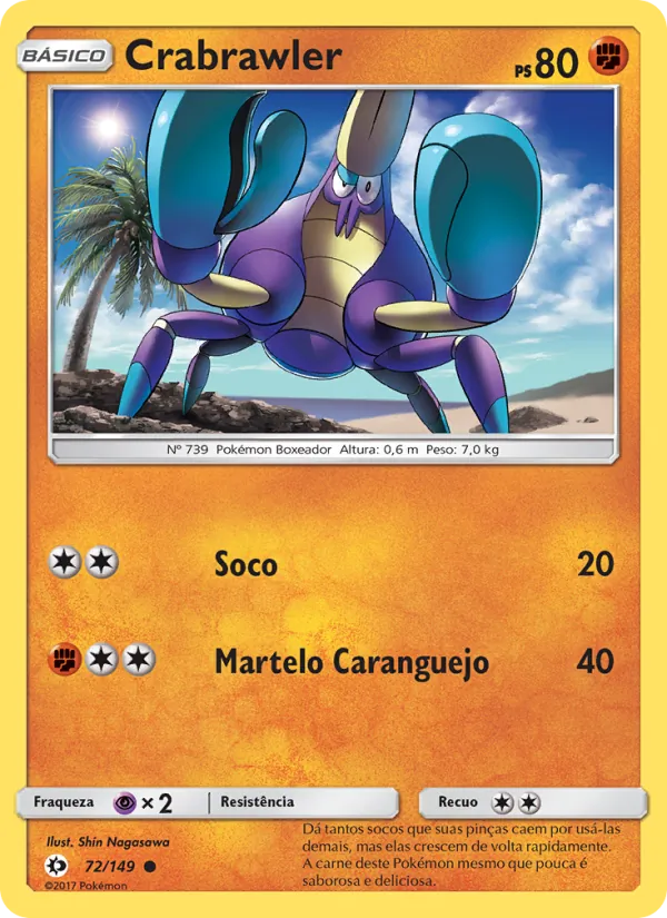 Crabrawler Sol e Lua 72/149