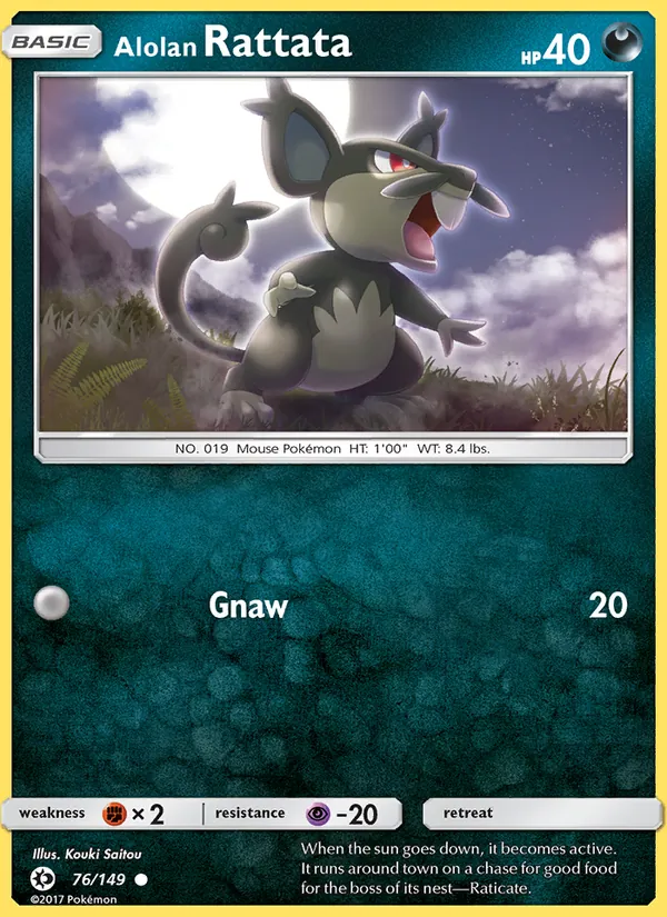 Alolan Rattata Sun & Moon 76/149