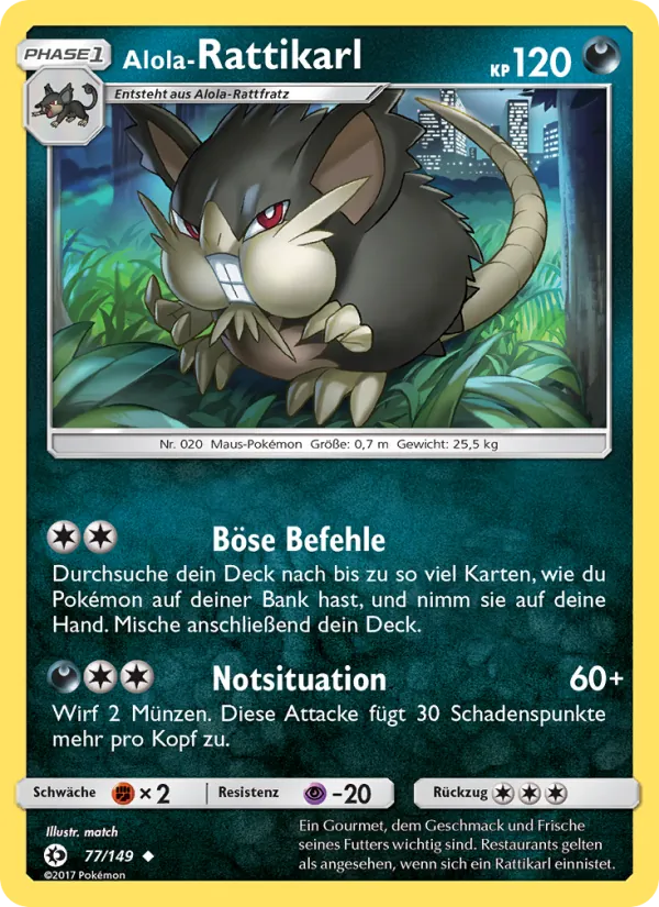 Alola-Rattikarl Sonne & Mond 77/149