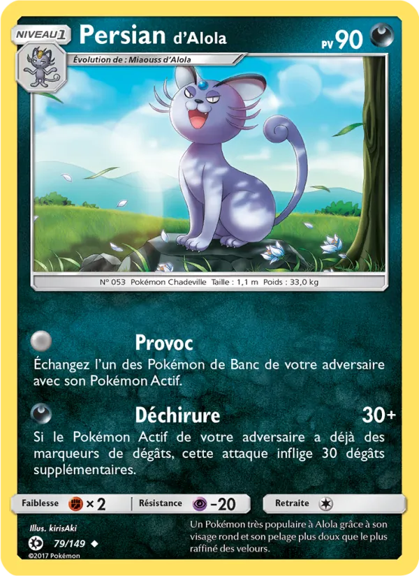 Persian d’Alola Soleil et Lune 79/149
